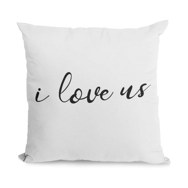 White, 20x20 Bonnie Jeans Homestead Prints Home is Wherever I\u2019m with You Pillow Cover